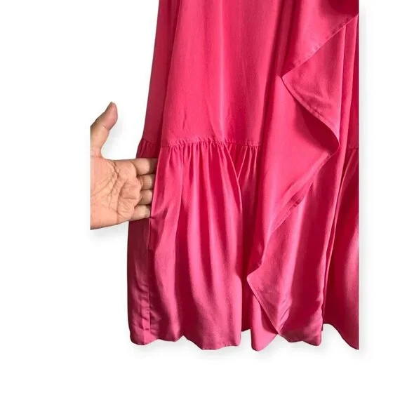 ULLA JOHNSON Adalyn Silk Mini Dress, Pink,‎ Size 4,New with tag